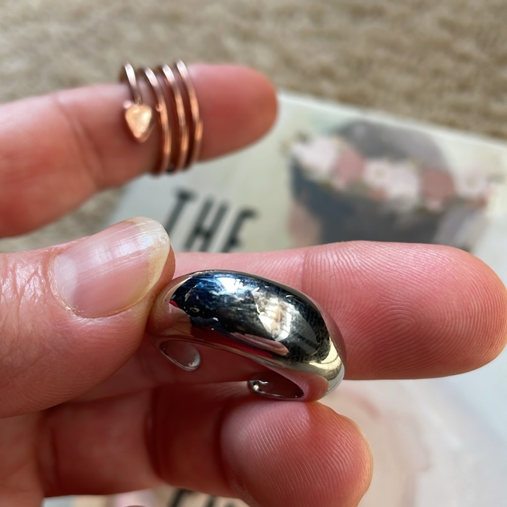 Silver tone  rings